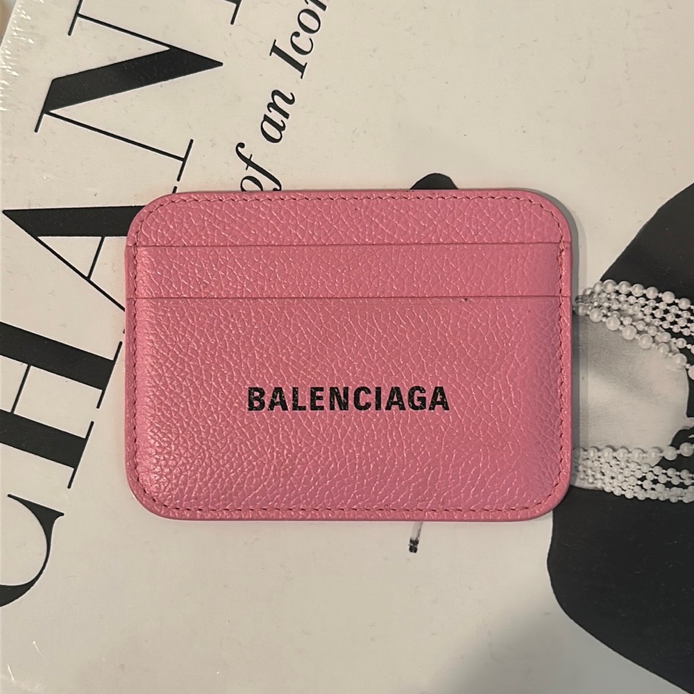 Balenciaga Pink Card Holder